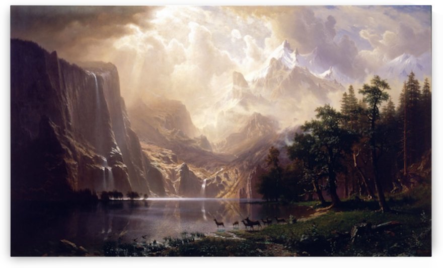 Bierstadt - Among the Sierra Nevada by Bierstadt