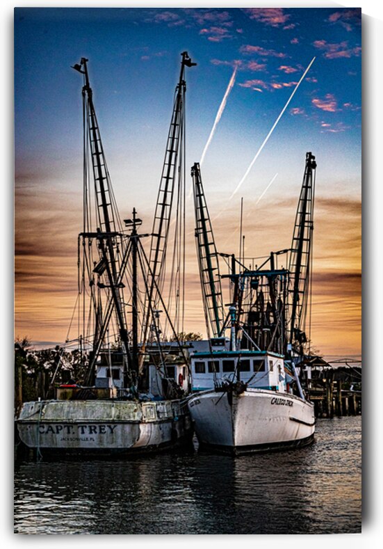 St.Augustine shrimp boats  7047 HDR by Against The Wind Images