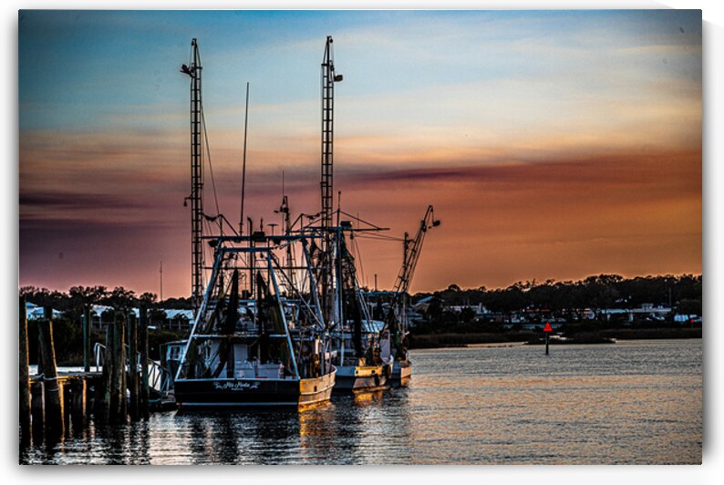 St.Augustine shrimp boats  6828 HDR by Against The Wind Images