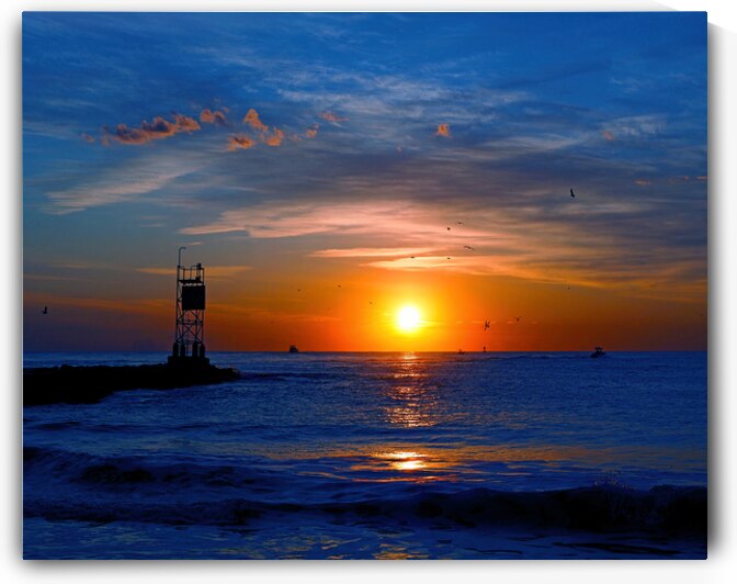 Ocean Sunrise Delaware Seashore State Park by Bill Swartwout Photography