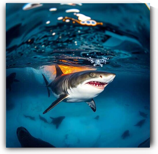 Great White Shark  by Mark Turley