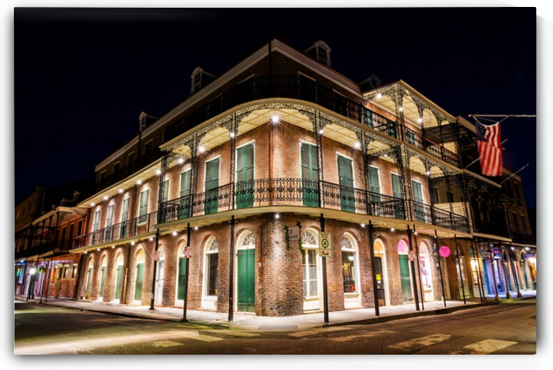 New Orleans architecture at night Louisiana by DELPHIMAGES