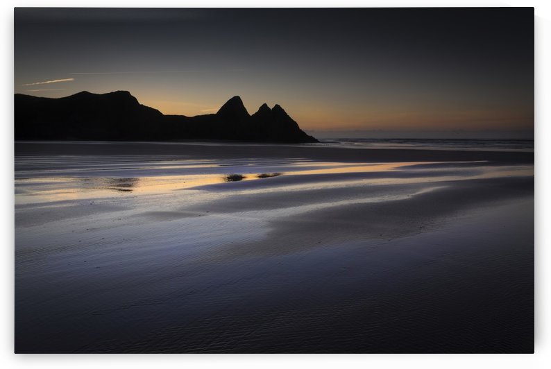 Daybreak at Three Cliffs Bay by Leighton Collins