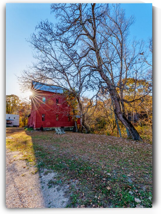 Topaz Mill Side View Sunburst by Jennifer White