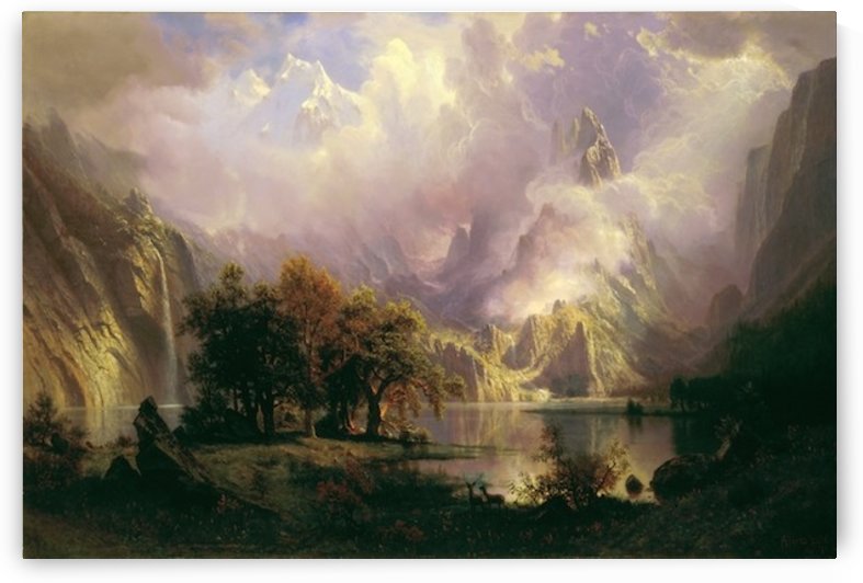 Bierstadt - Rocky Mountain landscape by Bierstadt