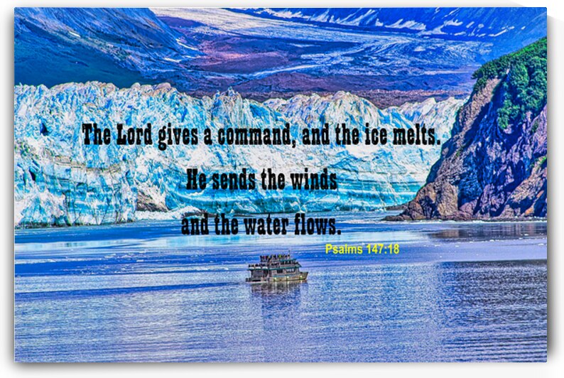 BLUE GLACIER  SCRIPTURE by Charles Herchert