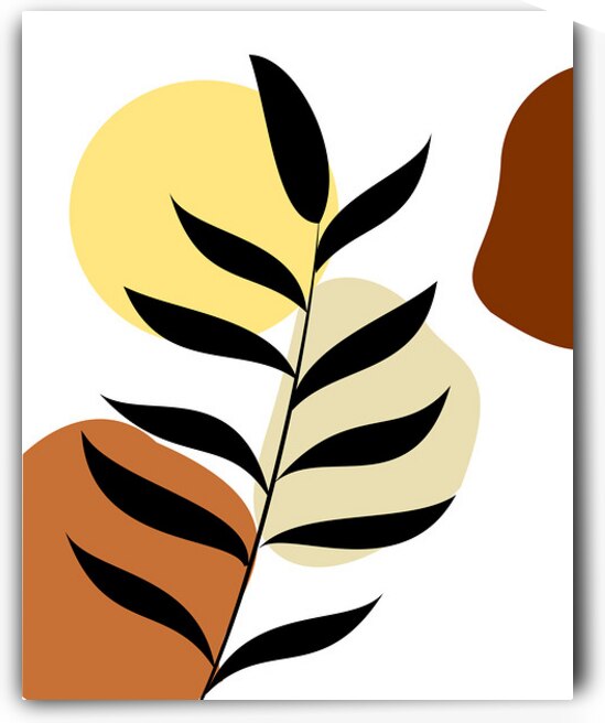 Boho Leaf Art by Liz Cereby