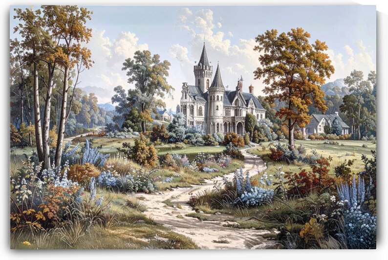 Mural of Old country scene 2 by Bob Tamburello