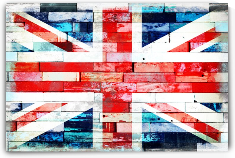 Street Union Jack UK flag by DELPHIMAGES