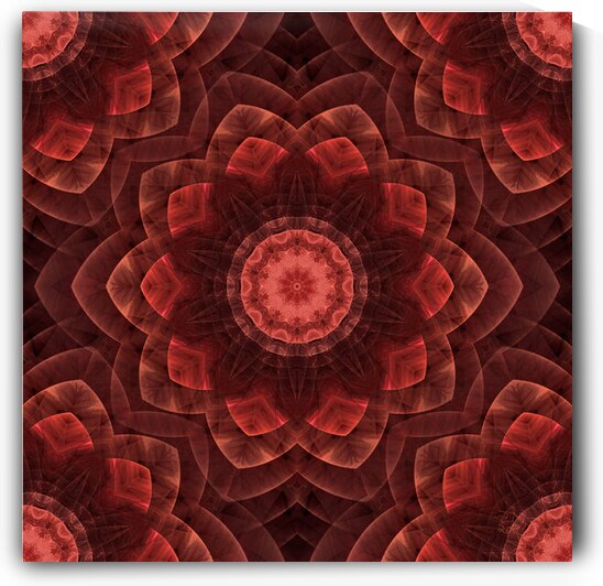 Wooden Floral Mandala by Jodi DiLiberto 