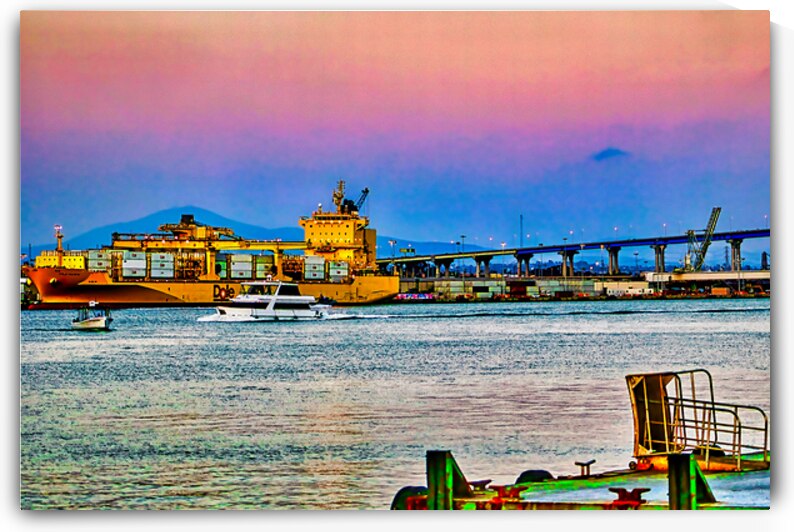 HARBOR AFTERGLOW  by Charles Herchert