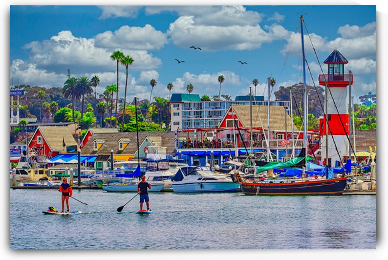 PADDLE BOARDING  by Charles Herchert