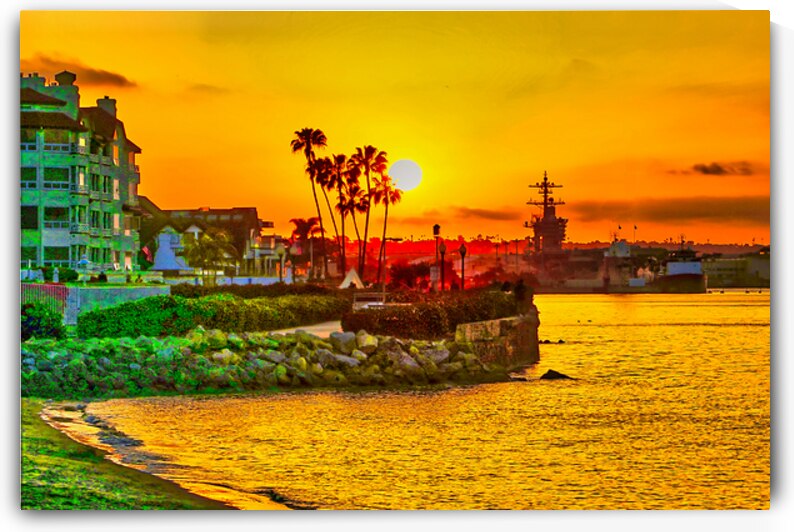 PACIFIC SUNSET  by Charles Herchert