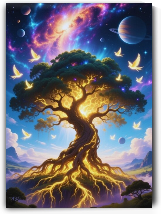 Cosmic Tree of Life by Sihemsoso