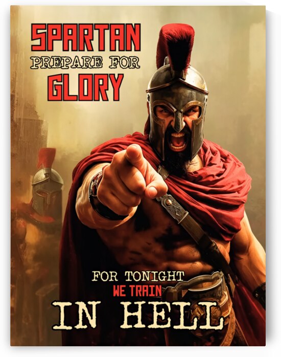 KING OF SPARTA GYM ART by Lumina Dream Studio