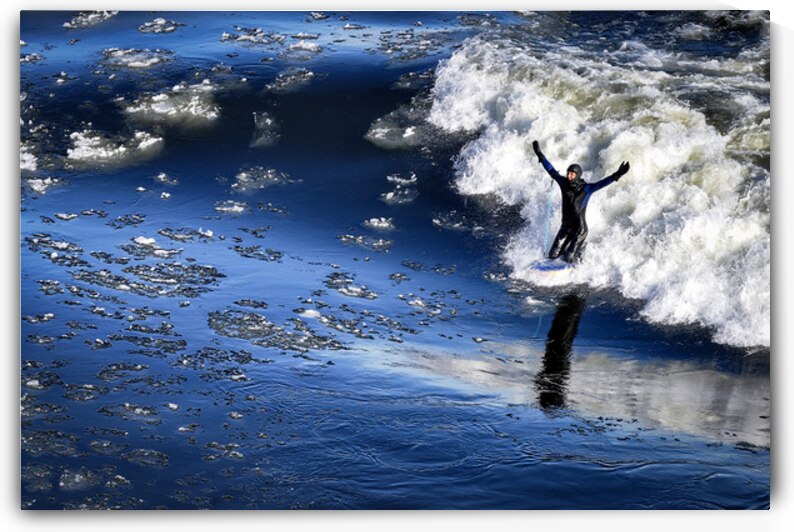 Winter surfer 1 by Bernard Brault