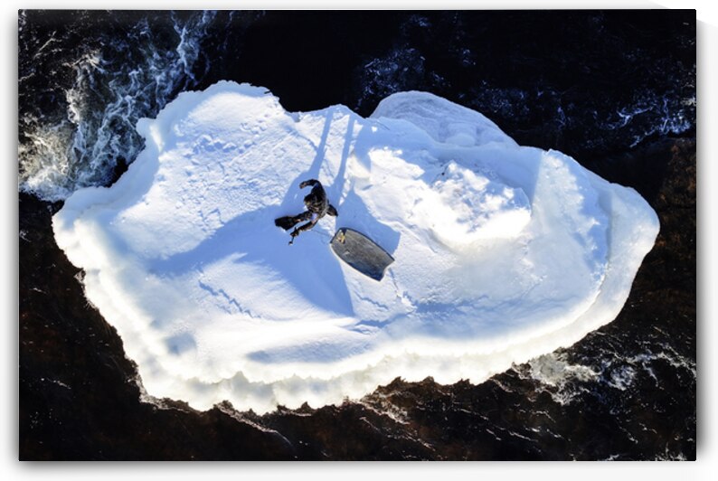 Winter surfer 1 by Bernard Brault