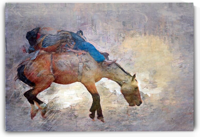 Bucking Buckskin II by Susan Humphrey Art