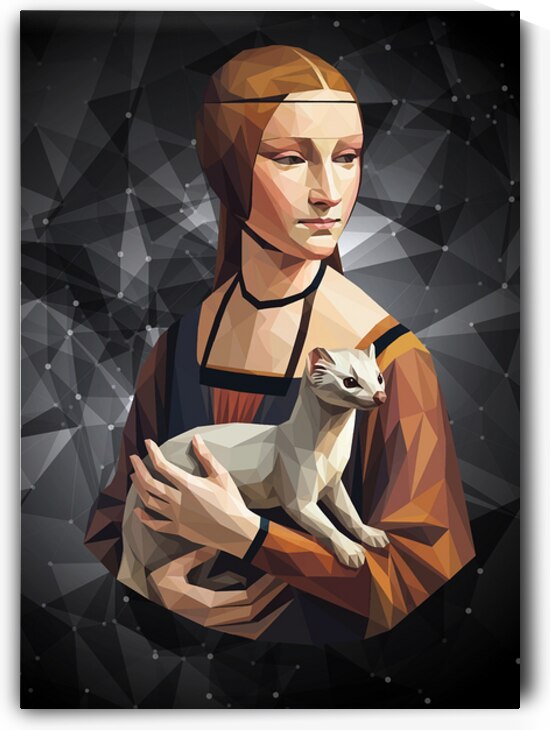 Lady with an Ermine Lowpoly by Low Profile