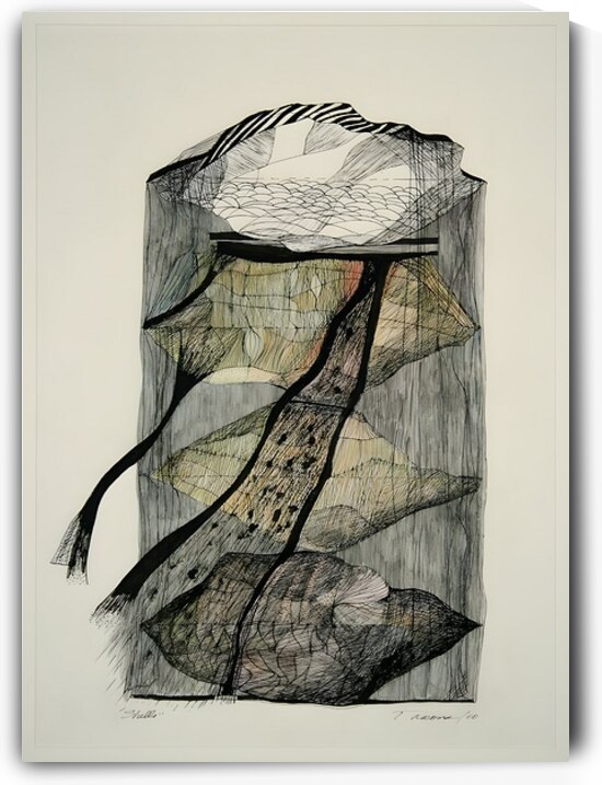 IU400 Shells Drawing by Tony Tascona OC LLD RCA LLD 1926 2006