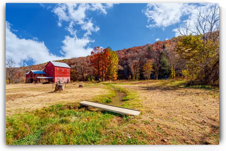 Historic Rockbridge Mill In Fall by Jennifer White