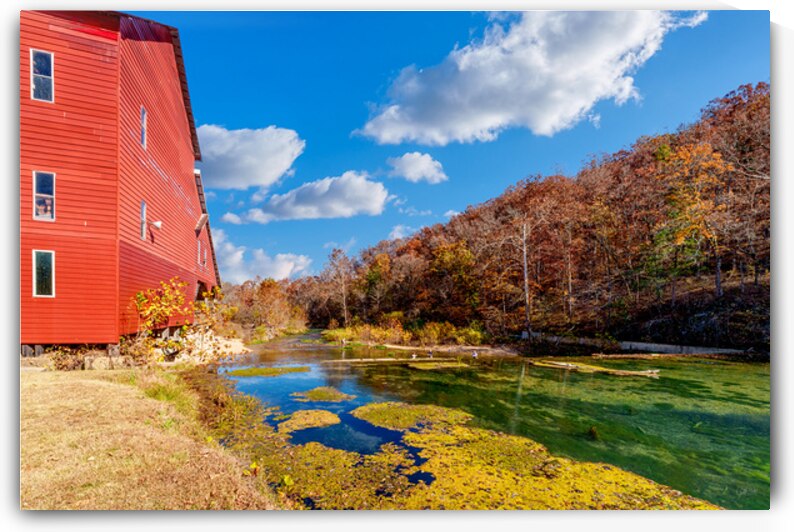 Back View Of Rockbridge Mill Autumn by Jennifer White