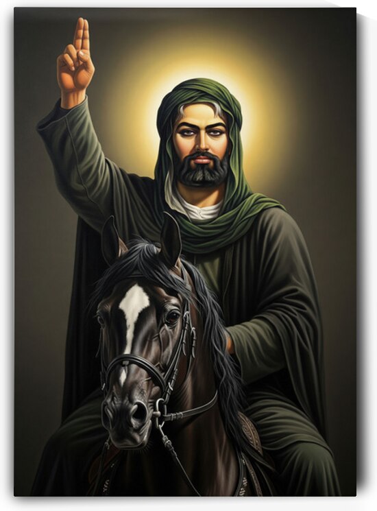Imam Ali: The Light of Wilayah and the Lion of God by Sumer Paintings