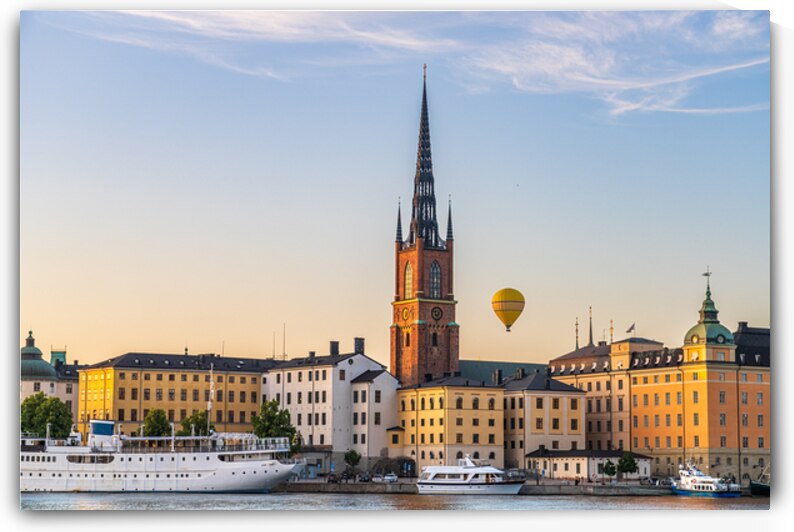  Riddarholmen Stockholm late summer evening by John Nilsson