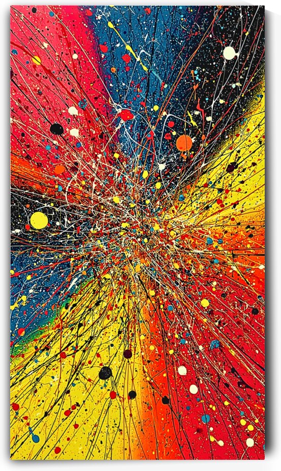 Chaotic Clarity – Anxiety Abstract Print by Savage Art Prints