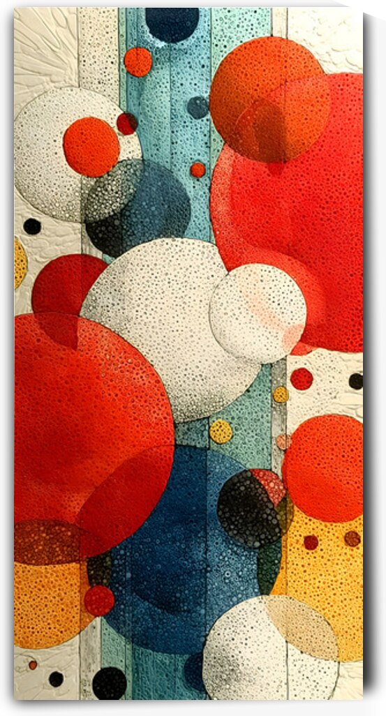 Orbit Geometry – Modern Circle Abstract PPrint. by Savage Art Prints