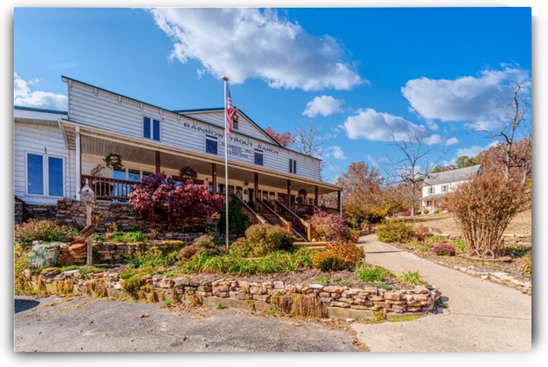 Rainbow Trout Ranch Missouri Building by Jennifer White
