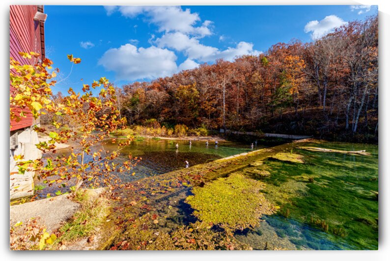 Rockbridge Mill Dam View by Jennifer White