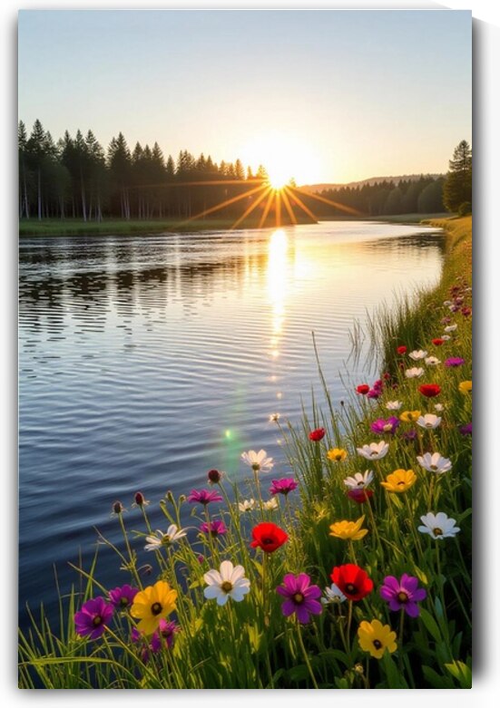 ​Golden Hour on the River by Hassan mounir