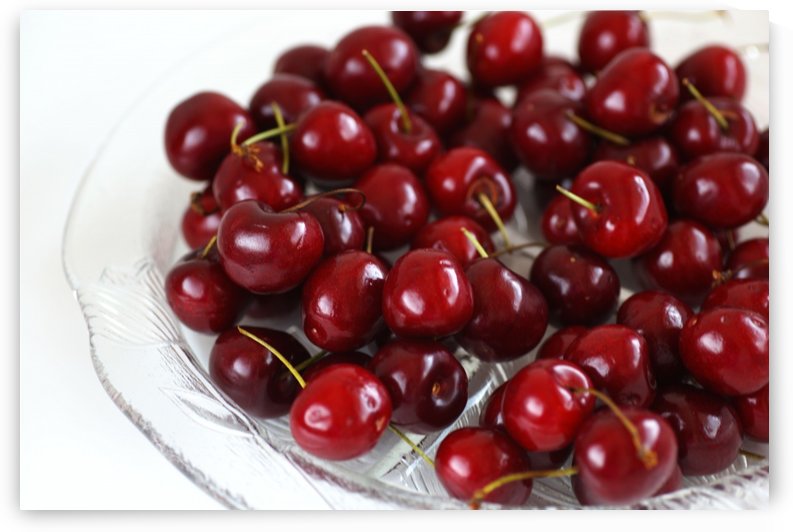 Cherries On A Plate by Joy Watson