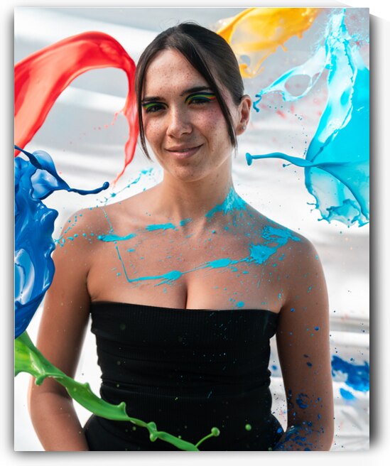 Rainbow Paint Splash by Auracity