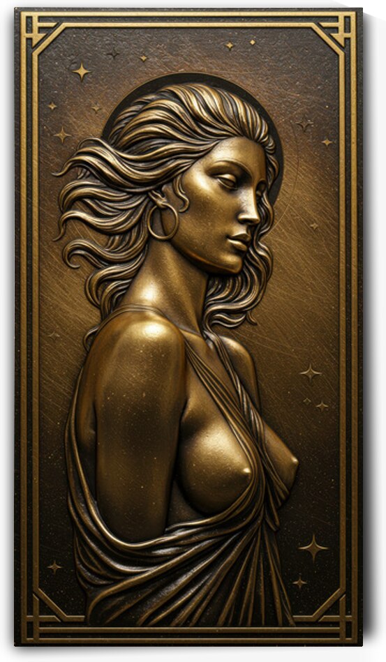 Bronze-Casted Serenity by Sumer Paintings