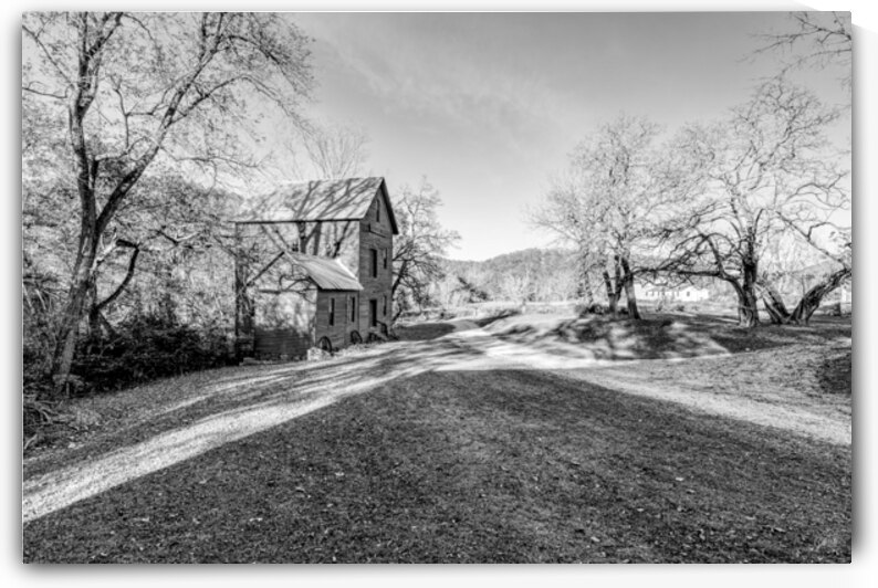 Timeless Mill Ozarks Landmark Grayscale by Jennifer White