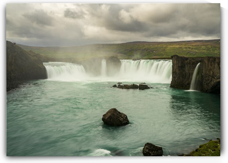 Godafoss or Waterfall of the Gods near Akureyri in Northern Ice by Steve Heap