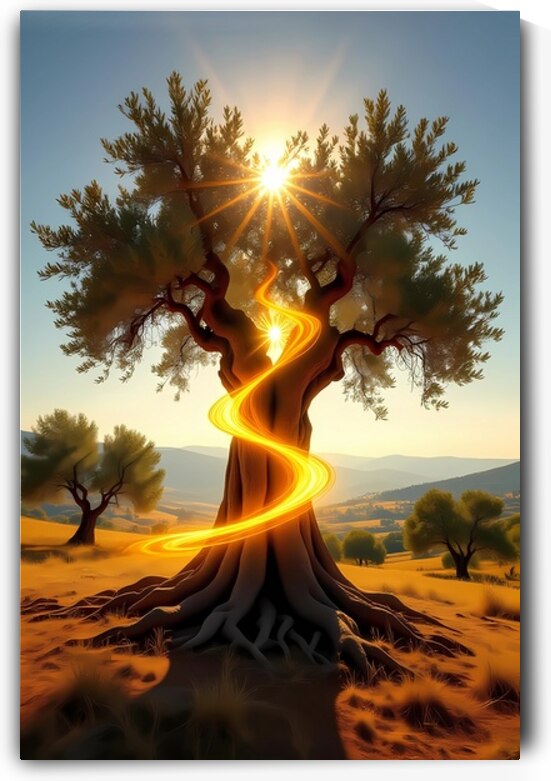 Enchanted Tree at Sunset by Hassan mounir