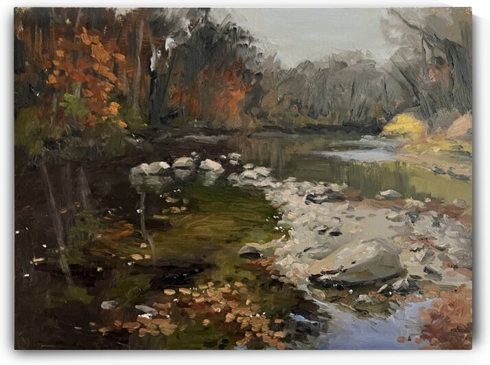 A River Runs Through Autumn Colors by Jessica Henry Gray