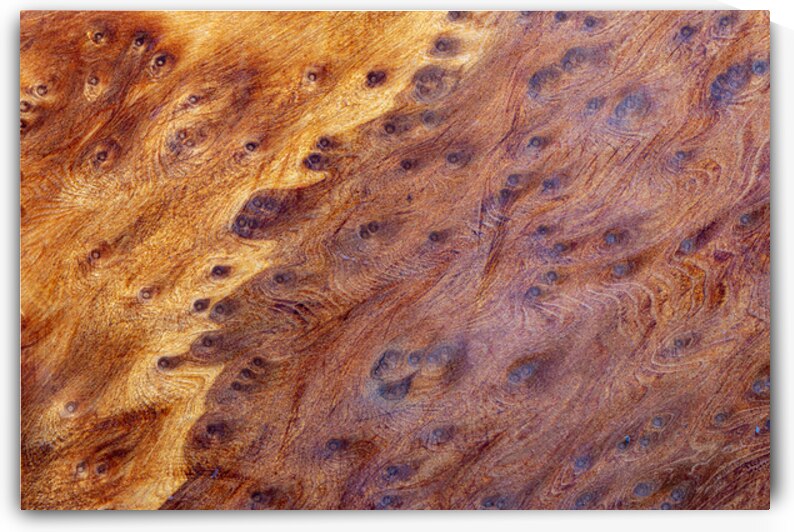 Detail of complex wood tabletop by Lisa von Biela