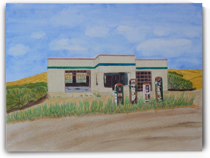 Abandoned Gas Station by Lisa von Biela