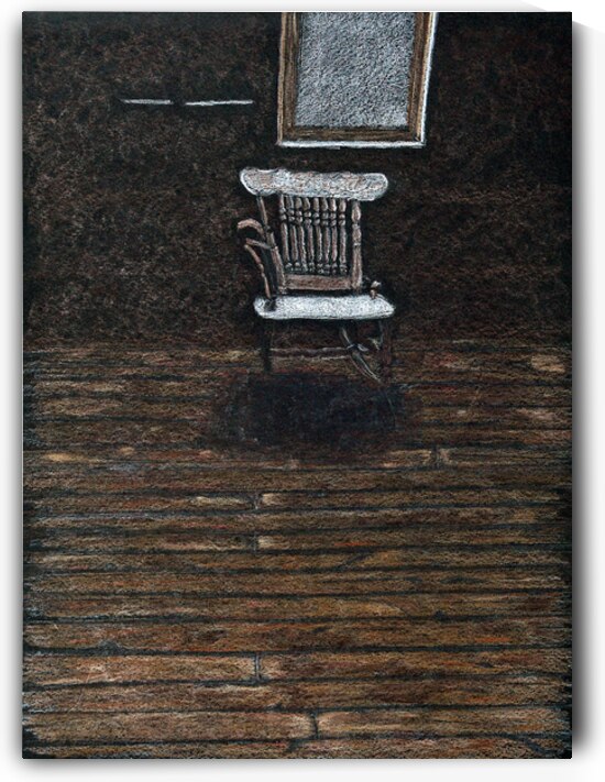 Ghost Chair in a Ghost Town Hotel Building by Lisa von Biela