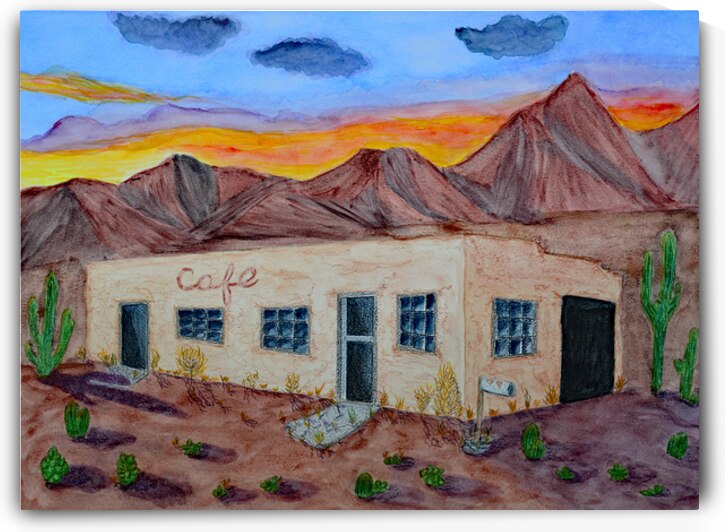 Abandoned Cafe in the Desert by Lisa von Biela