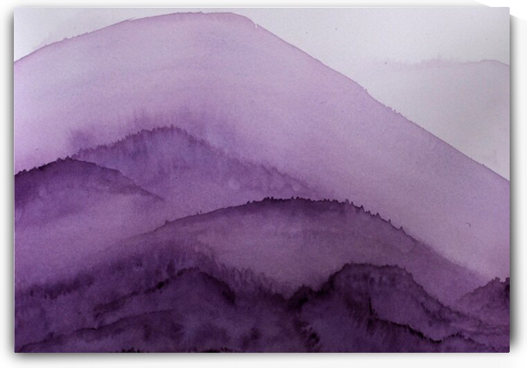 Misty Mountain Purple by Lisa von Biela