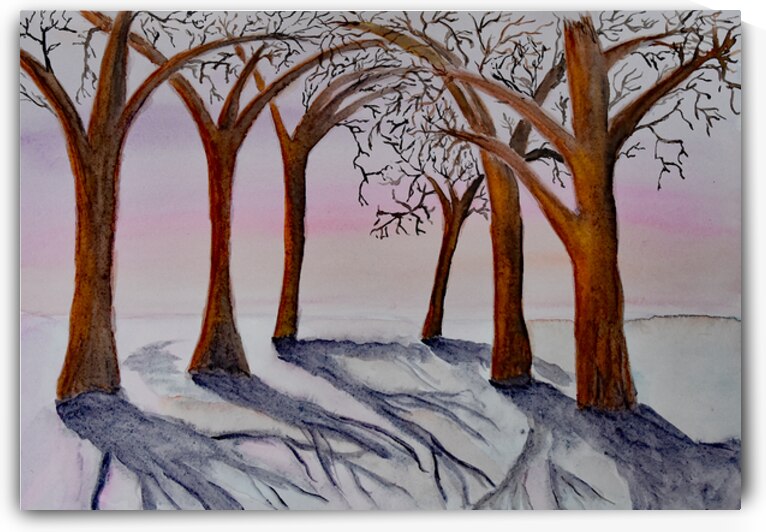 Winter trees by Lisa von Biela