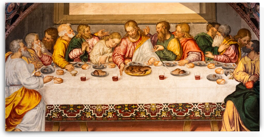 The Last Supper Fresco in San Maurizio al Monastero Maggiore Mi by Paolo Modena