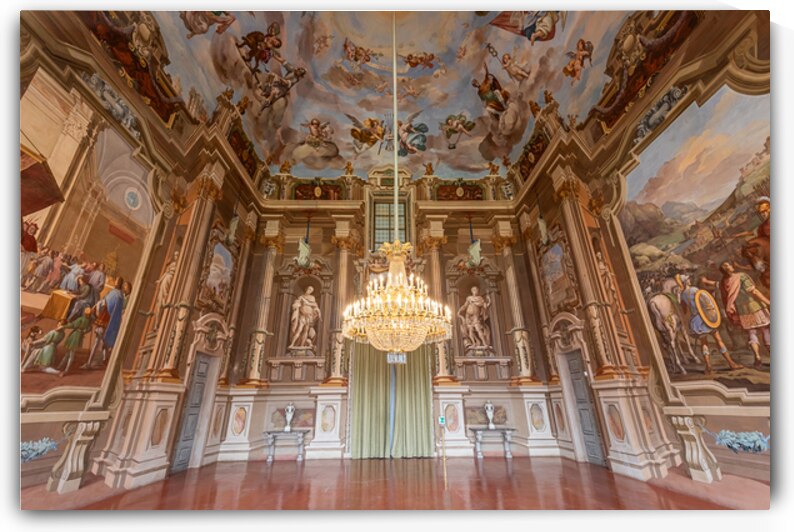 Hall of Honour Interior at Castello di Agliè Italy by Paolo Modena