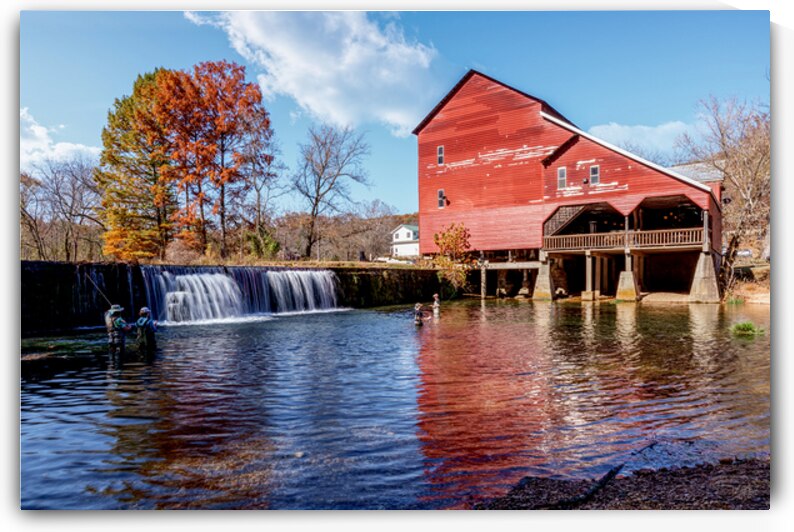 Casting Lines At Historic Rockbridge Mill by Jennifer White
