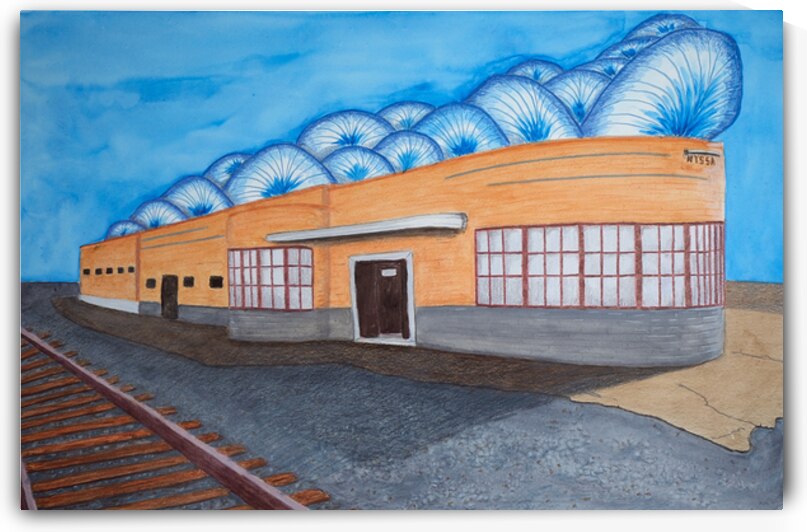 Art Deco Train Station by Lisa von Biela